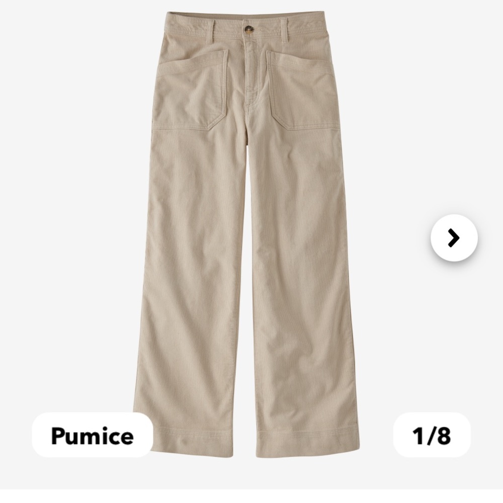 Patagonia wide leg corduroys